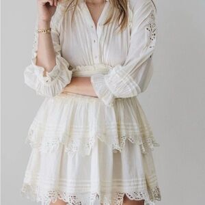 Cleobella Valeria Mini Dress in Ivory